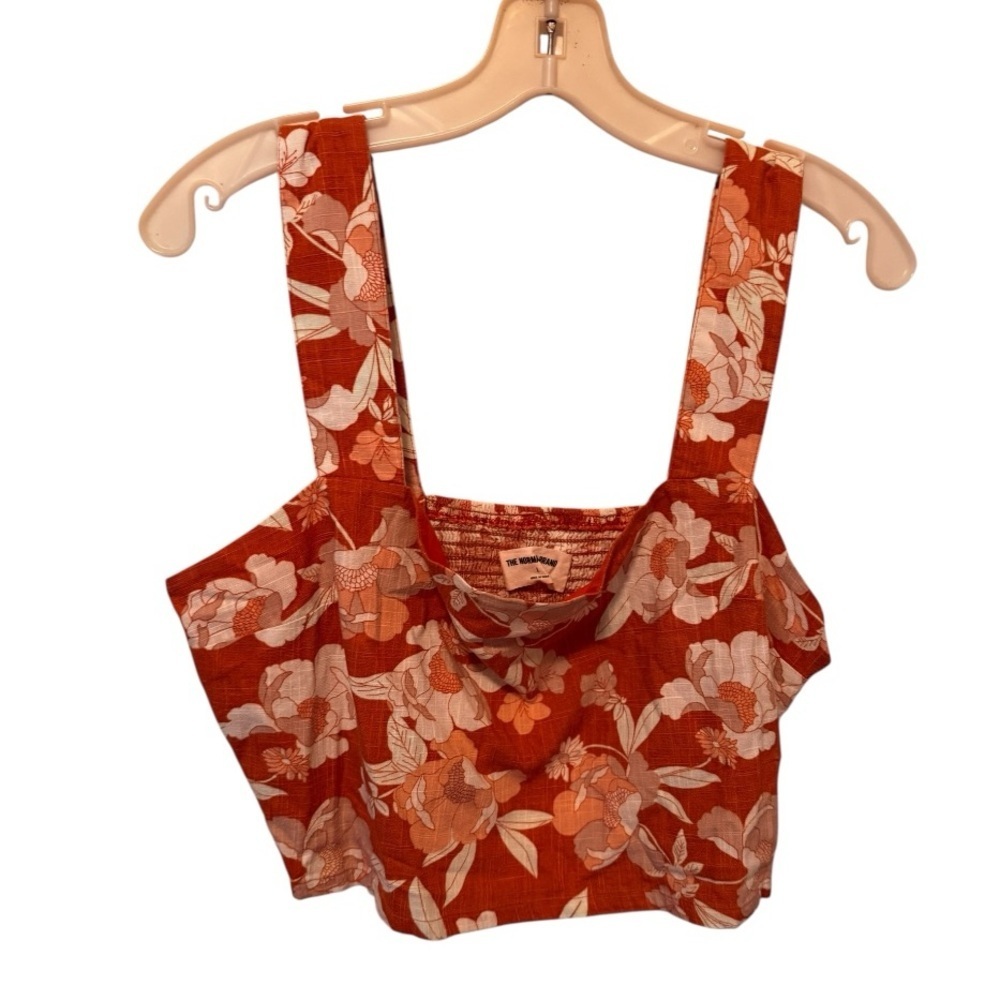 The Normal Brand Sonoran Slub Square Neck Crop Top nwt